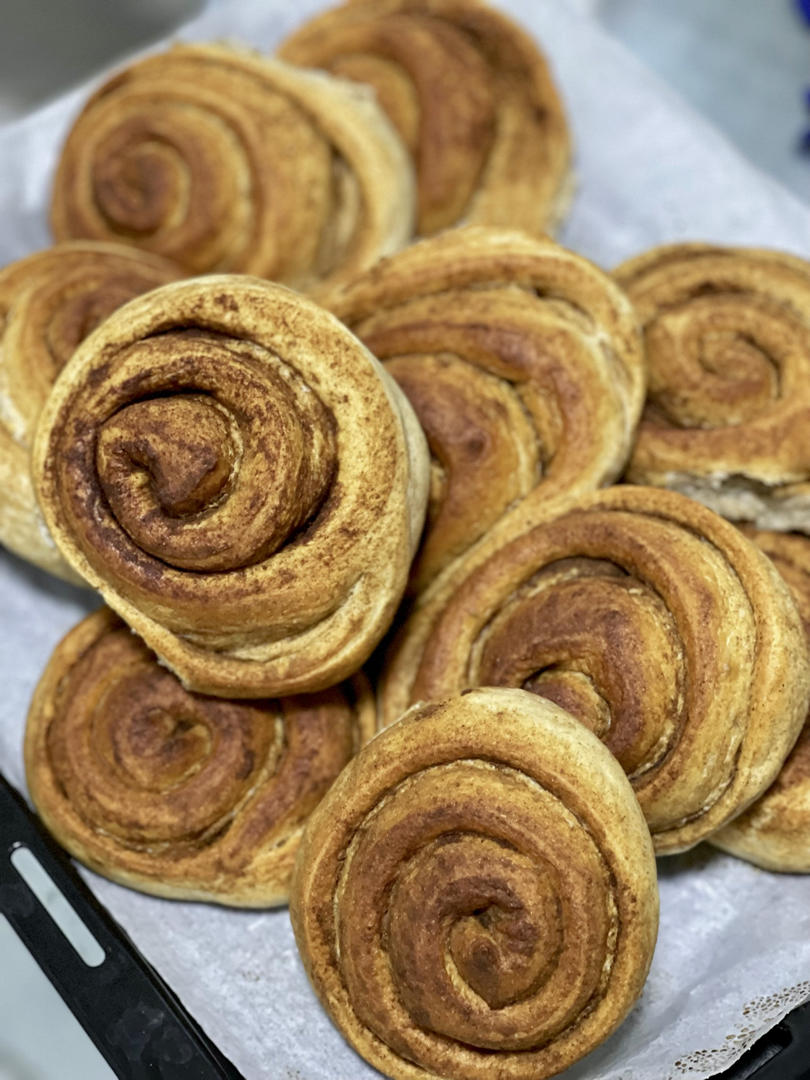 瑞典肉桂卷（附鲜酵母、活性干酵母、即时酵母用量换算公式）