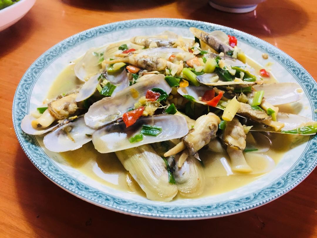 爆炒蛏子