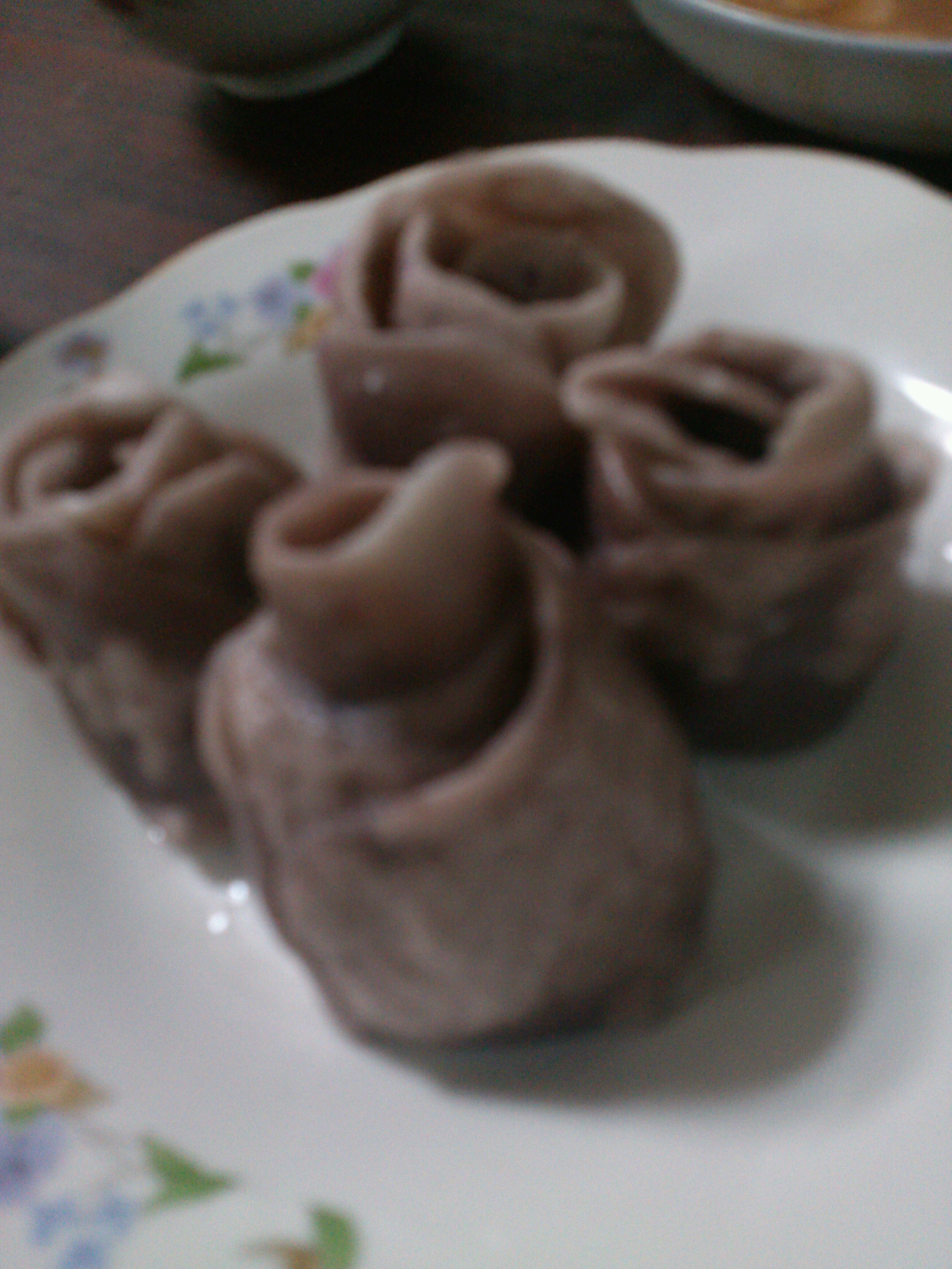 紫薯玫瑰花馒头