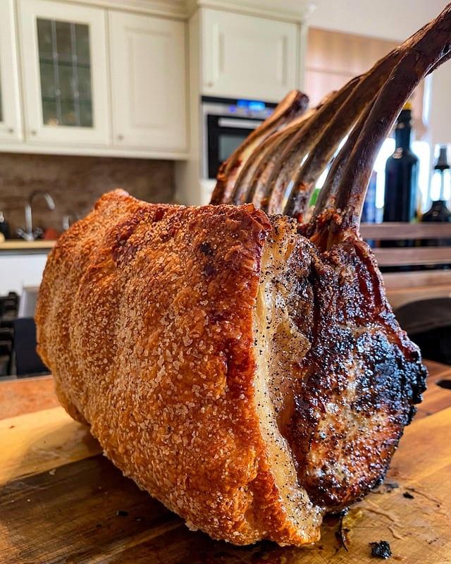 🇬🇧脆烤伯克夏猪大排「Berkshire Pork Loin」的做法