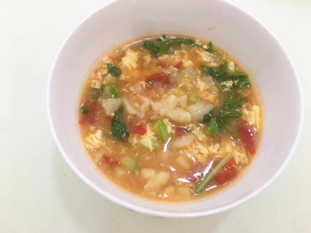 疙瘩汤～拌疙瘩手法视频