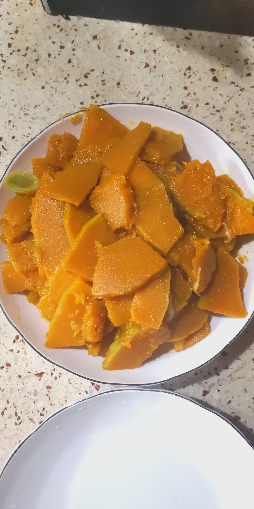 纠结的麻花做的清炒南瓜片