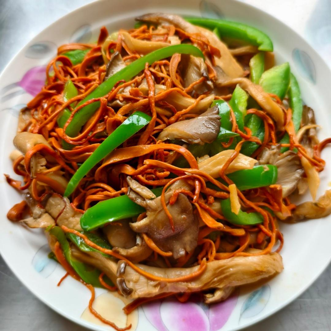 清炒双菌 下饭菜