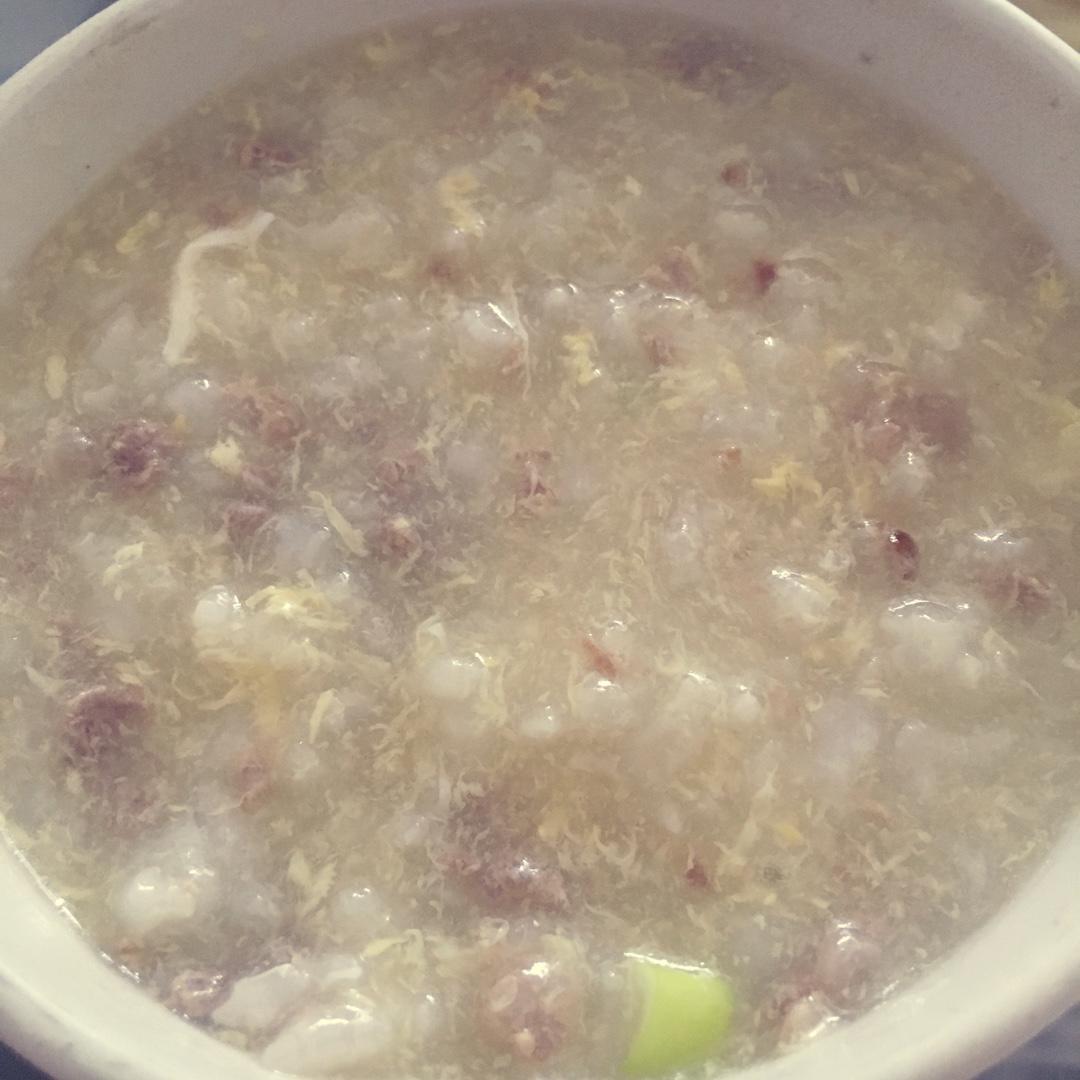牛肉蛋花粥