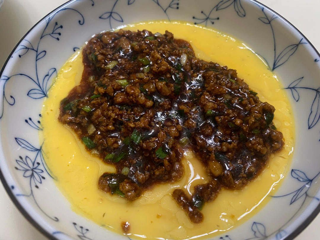 比布丁还要嫩！巨好吃又营养的肉末水蒸蛋