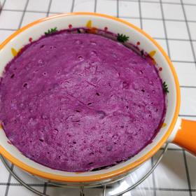 低卡•无敌简单🔥微波炉‼️紫薯酸奶蛋糕