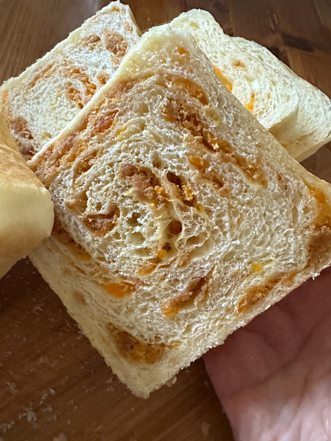 咸蛋黄肉松吐司🍞/经典馅料咸口吐司