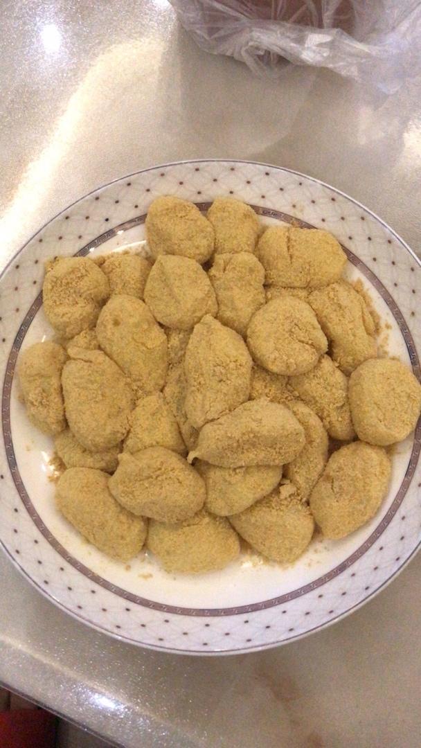 超简单糯米小糍粑团子