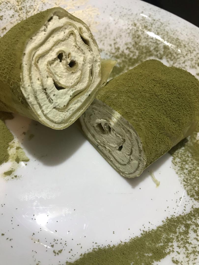 绿茶千层蛋糕卷