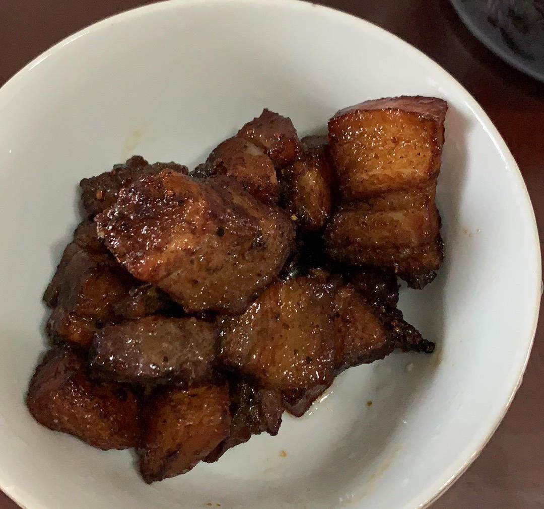 家庭版锅烤五花肉