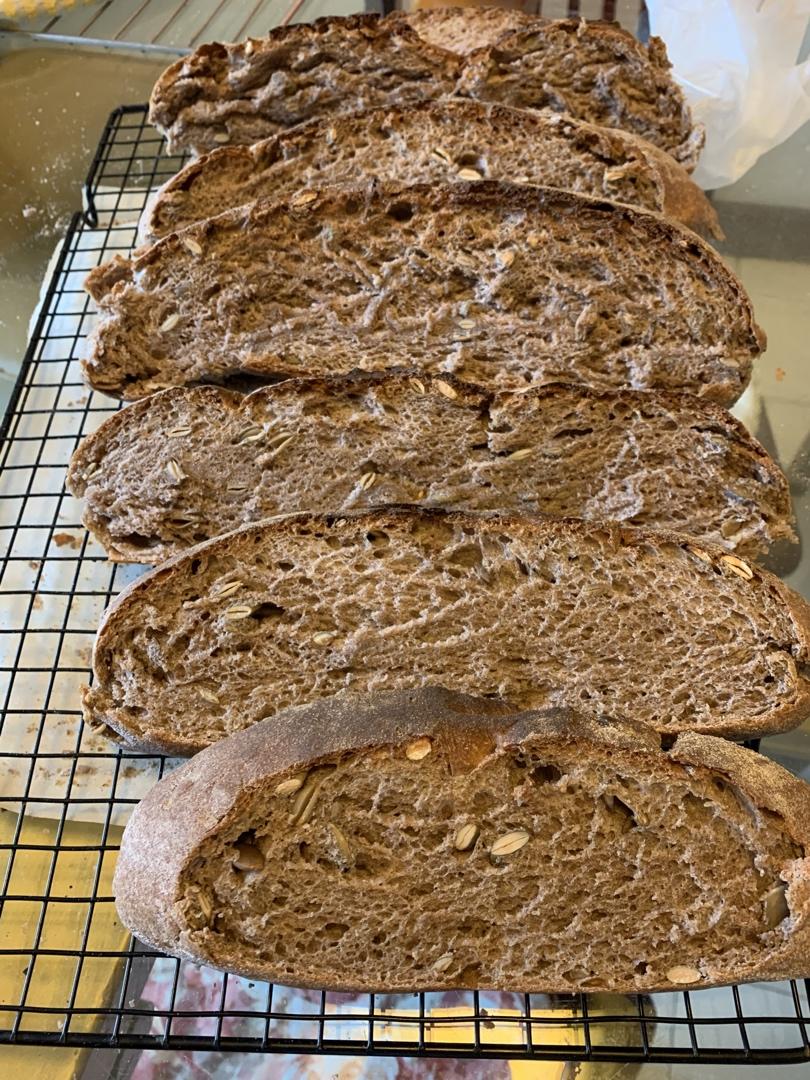 ❗️❗️免揉，没有一颗糖没有一滴油黑麦核桃面包，减脂刮油