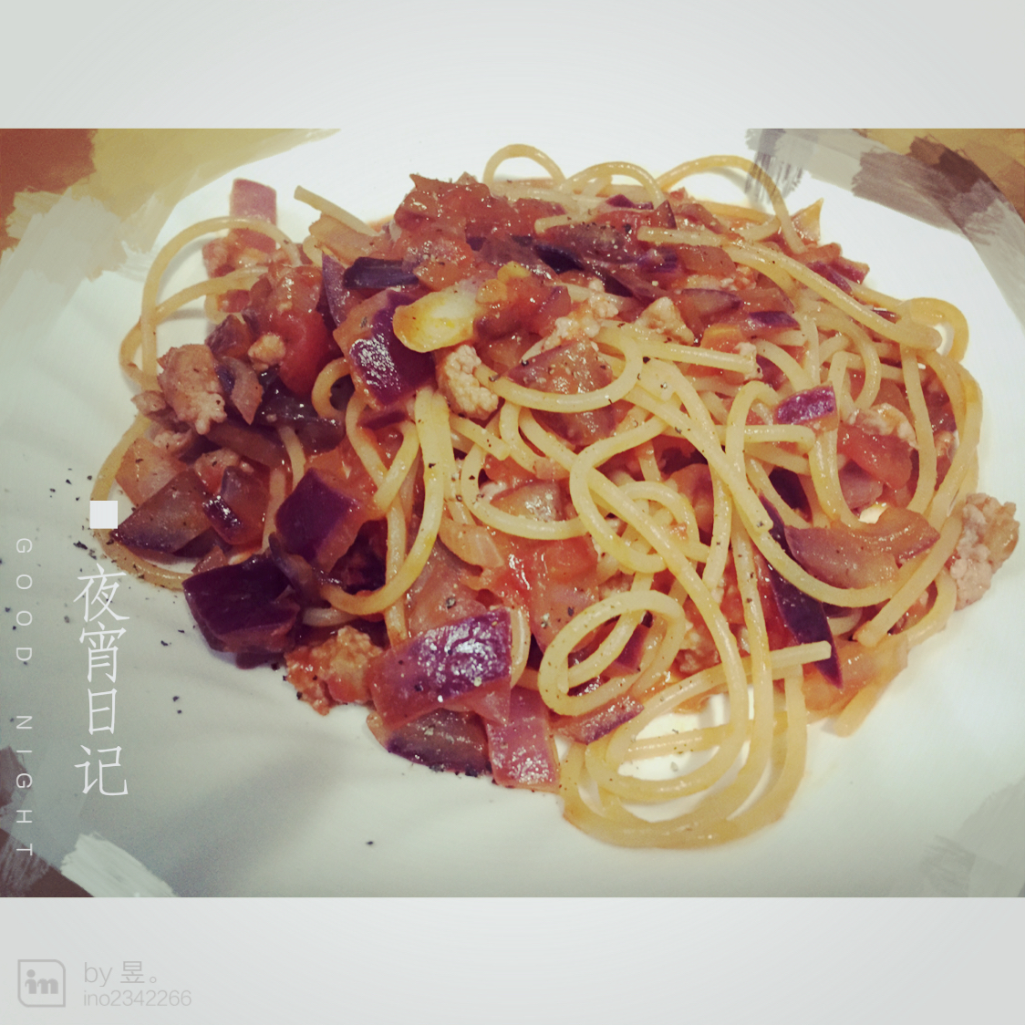 番茄肉酱意大利面