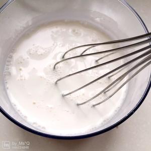 椰丝牛奶小方的做法 步骤4