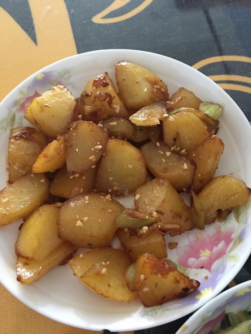 葱香孜然土豆块