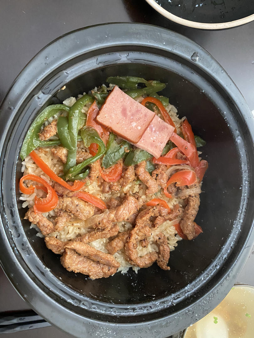 香喷喷的🍲腊肠煲仔饭（砂锅版）超简单神速