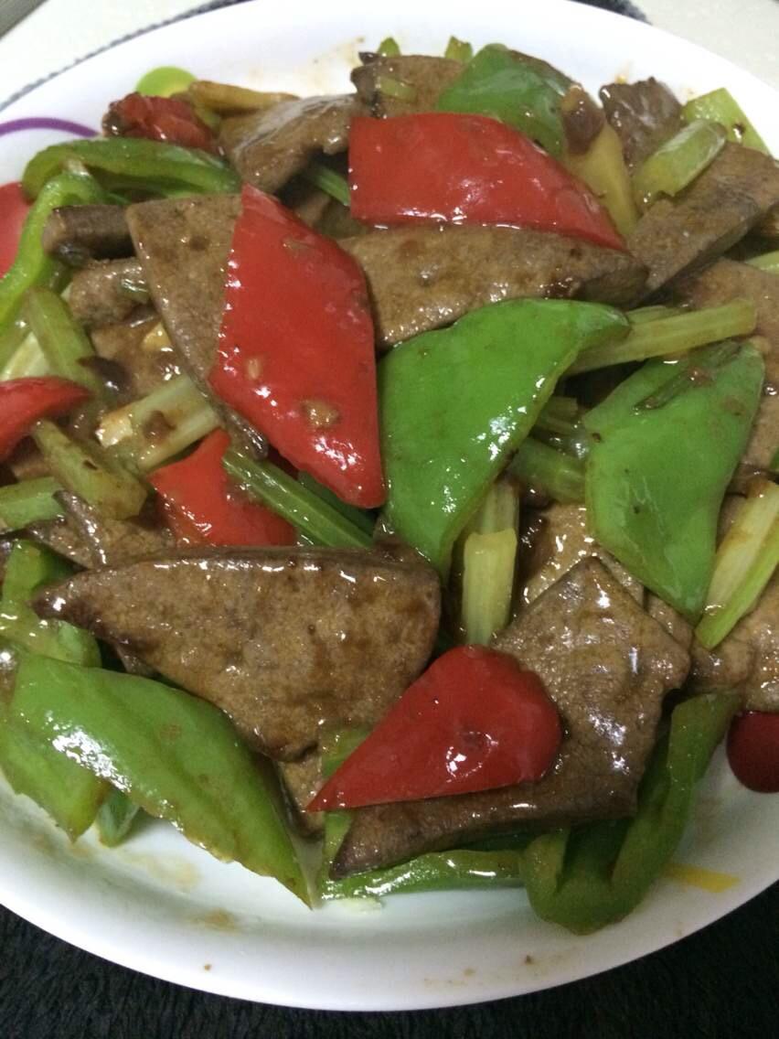 青椒炒猪肝