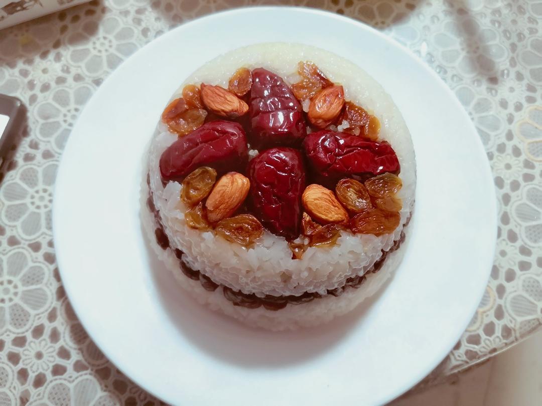 【猪油夹沙八宝饭】古法蒸糯米