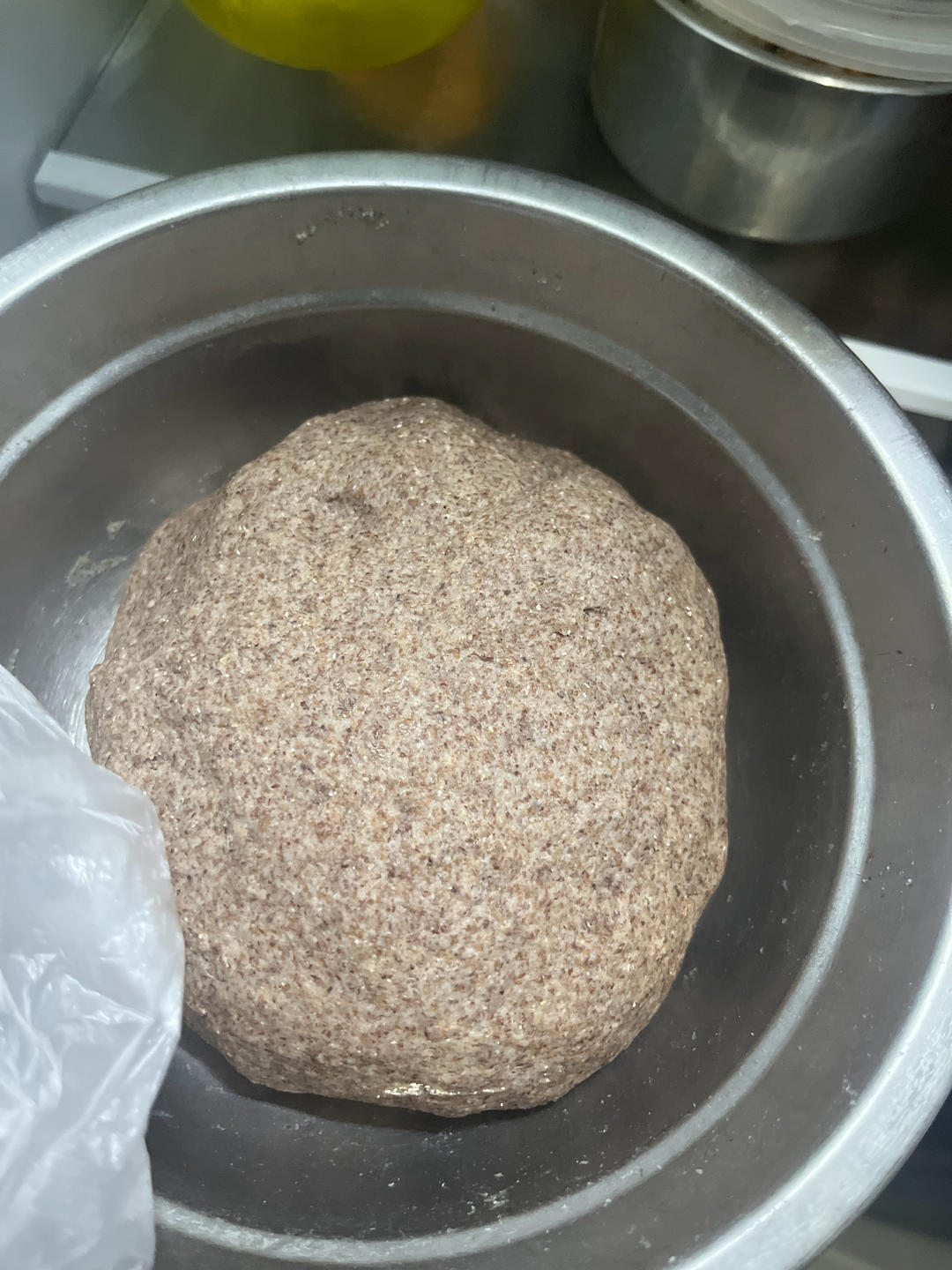 健身轻食：无油无糖高筋黑全麦粉欧包