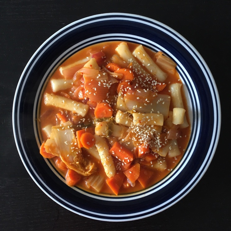 韩式辣炒年糕（or网红芝士套路之芝心年糕）