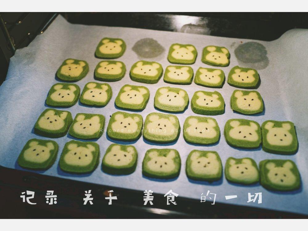 抹茶兔兔曲奇（比熊猫简单！超详细实物图+超良心手绘图）