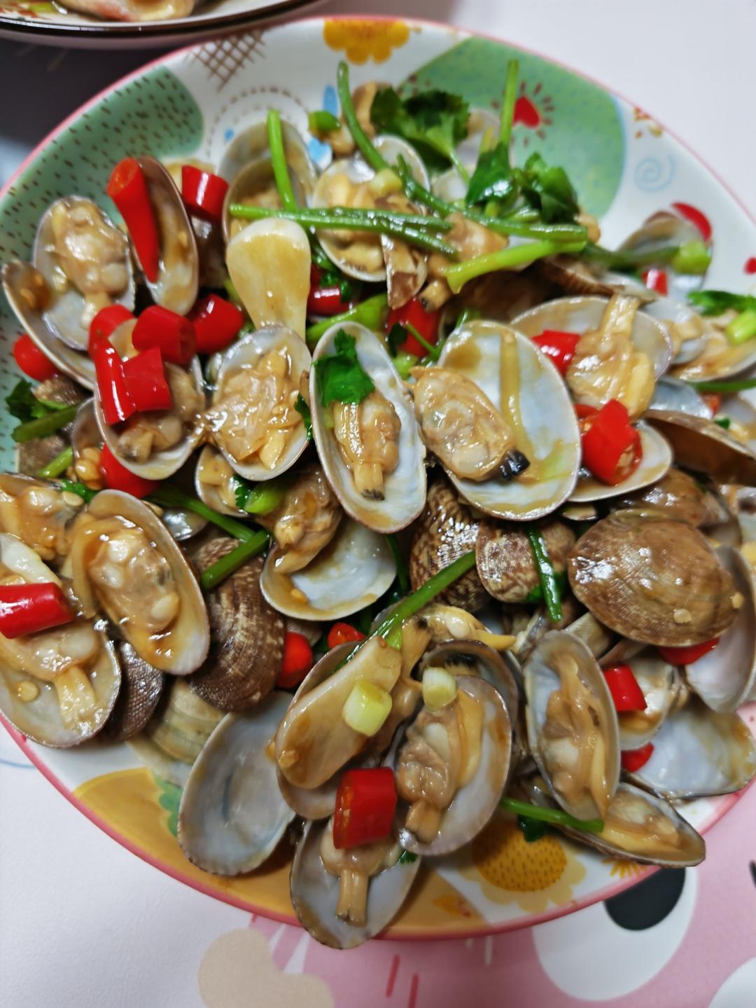 5分钟快手菜❗️秒杀路边摊爆炒花甲～好吃到爆