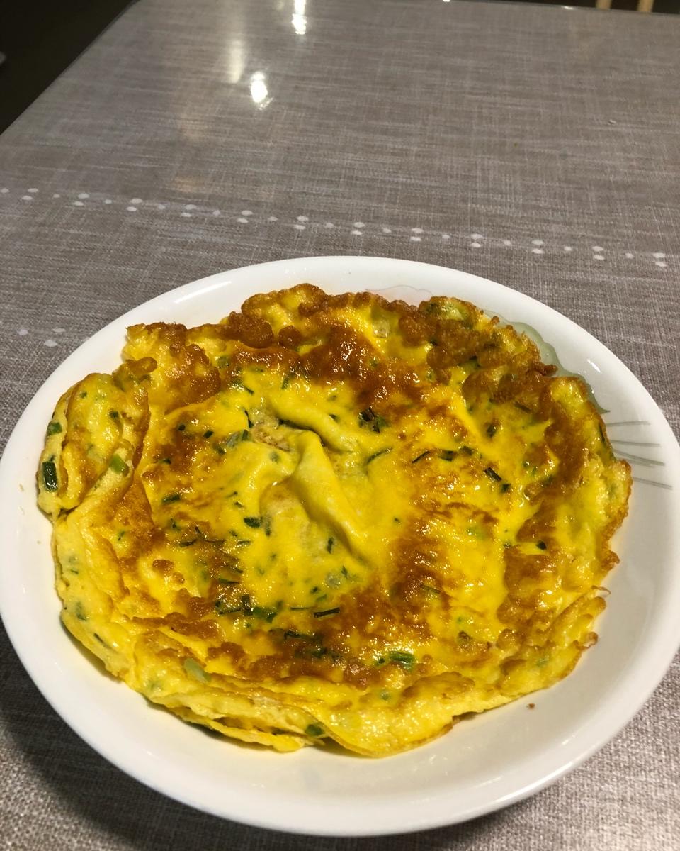 香葱炒鹅蛋