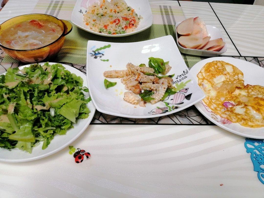 时蔬鸡蛋炒饭（简单快手，宝宝爱吃）