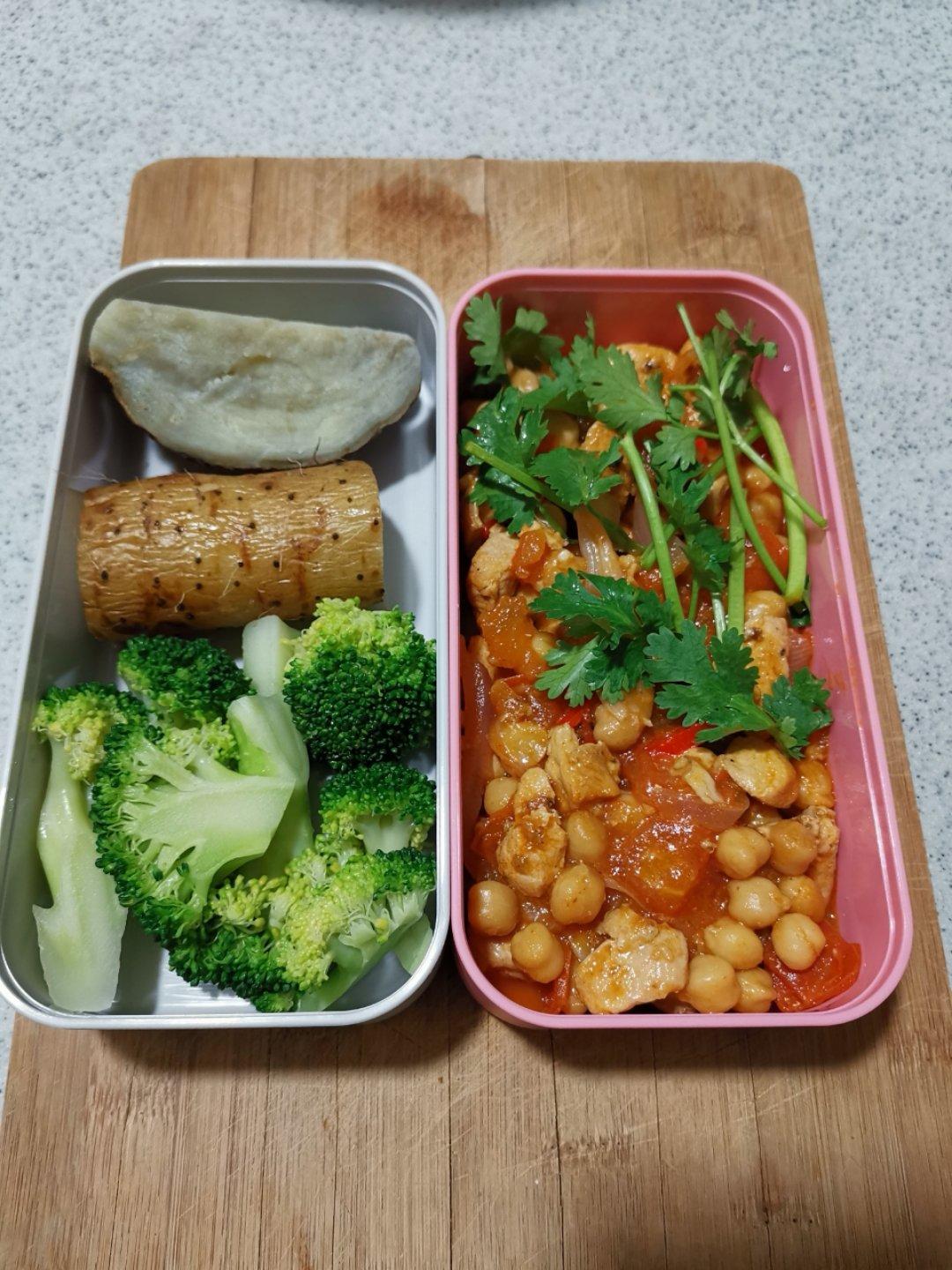 番茄孜然鸡炖鹰嘴豆【健康一锅端】