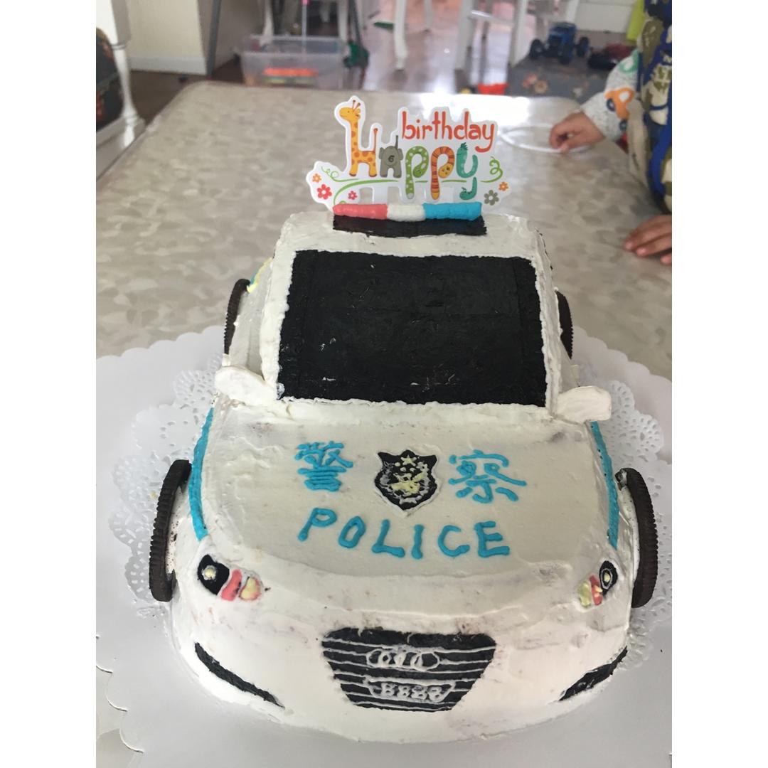 宝马小汽车警车蛋糕