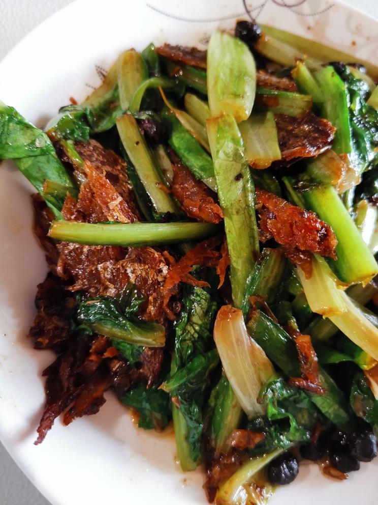 豆豉鲮鱼油麦菜