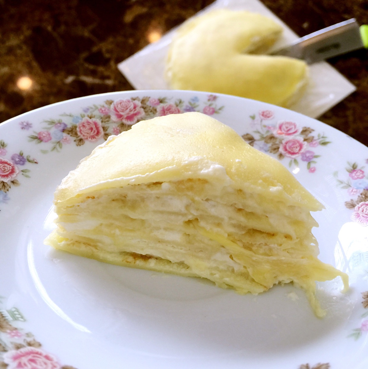 榴莲千层蛋糕（stratiform cake）