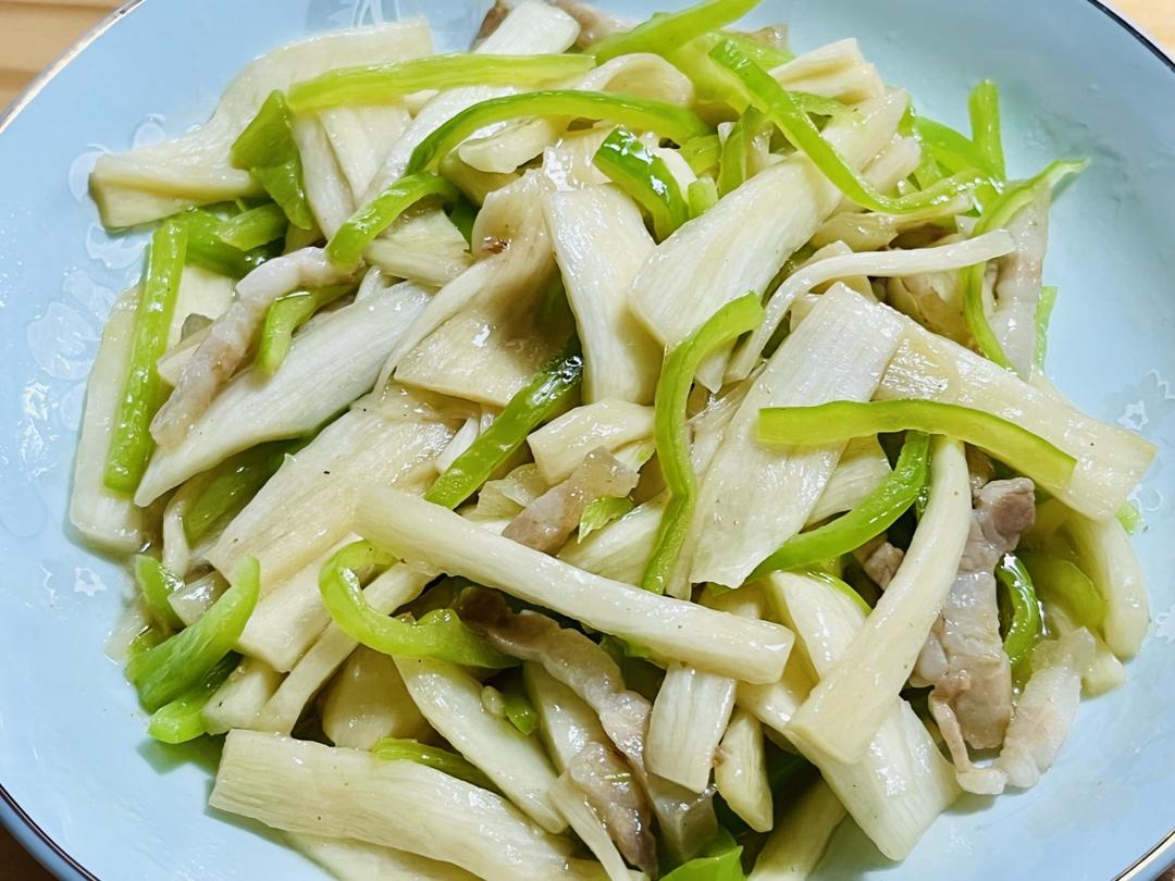 【水中人参】青椒茭白榨菜肉丝