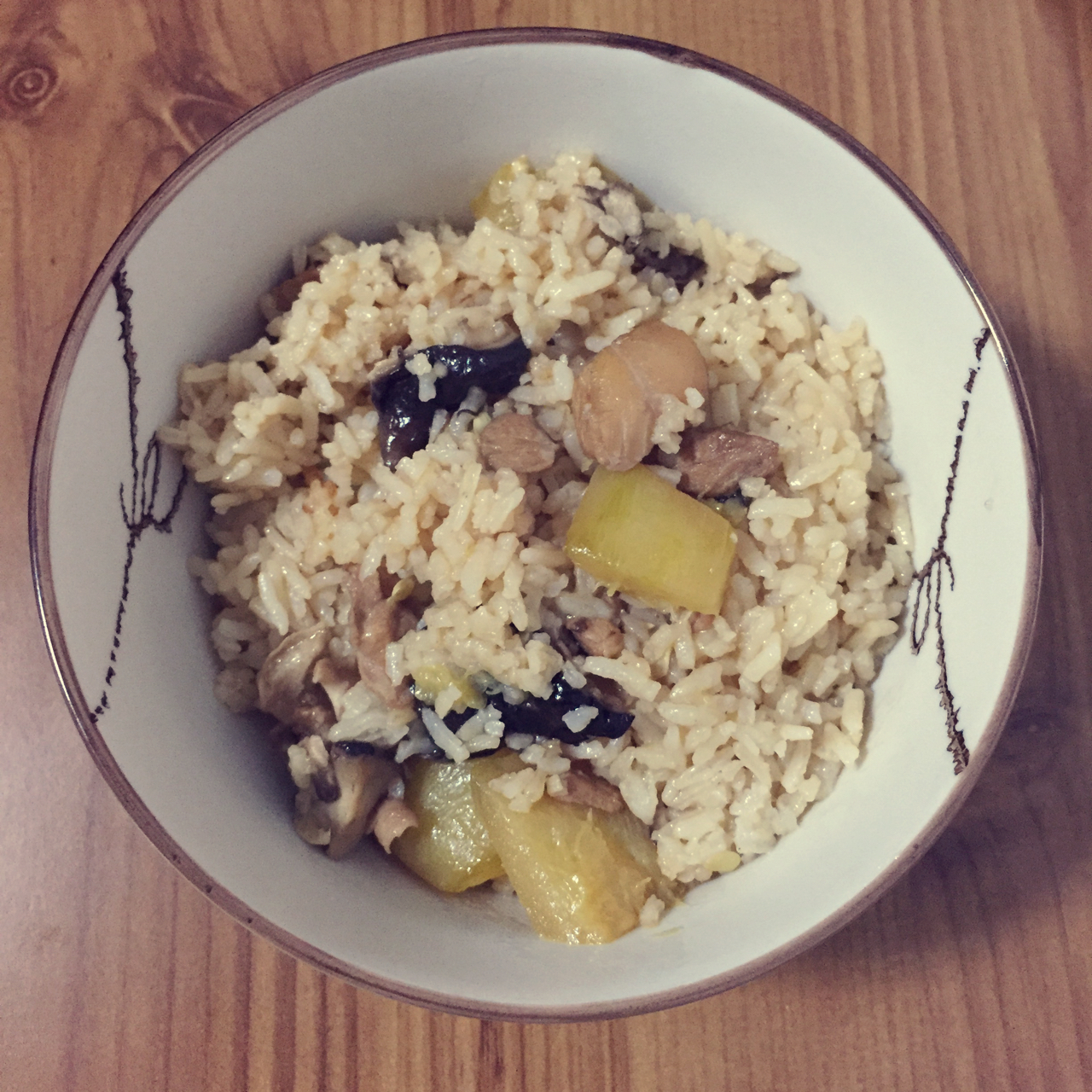 南瓜鸡肉饭