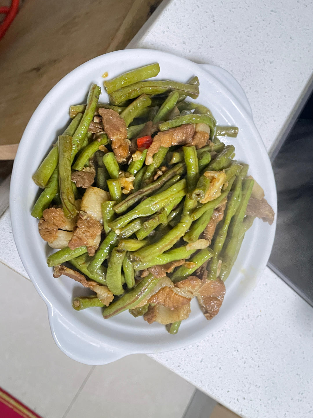 零厨艺的豆角炒肉
