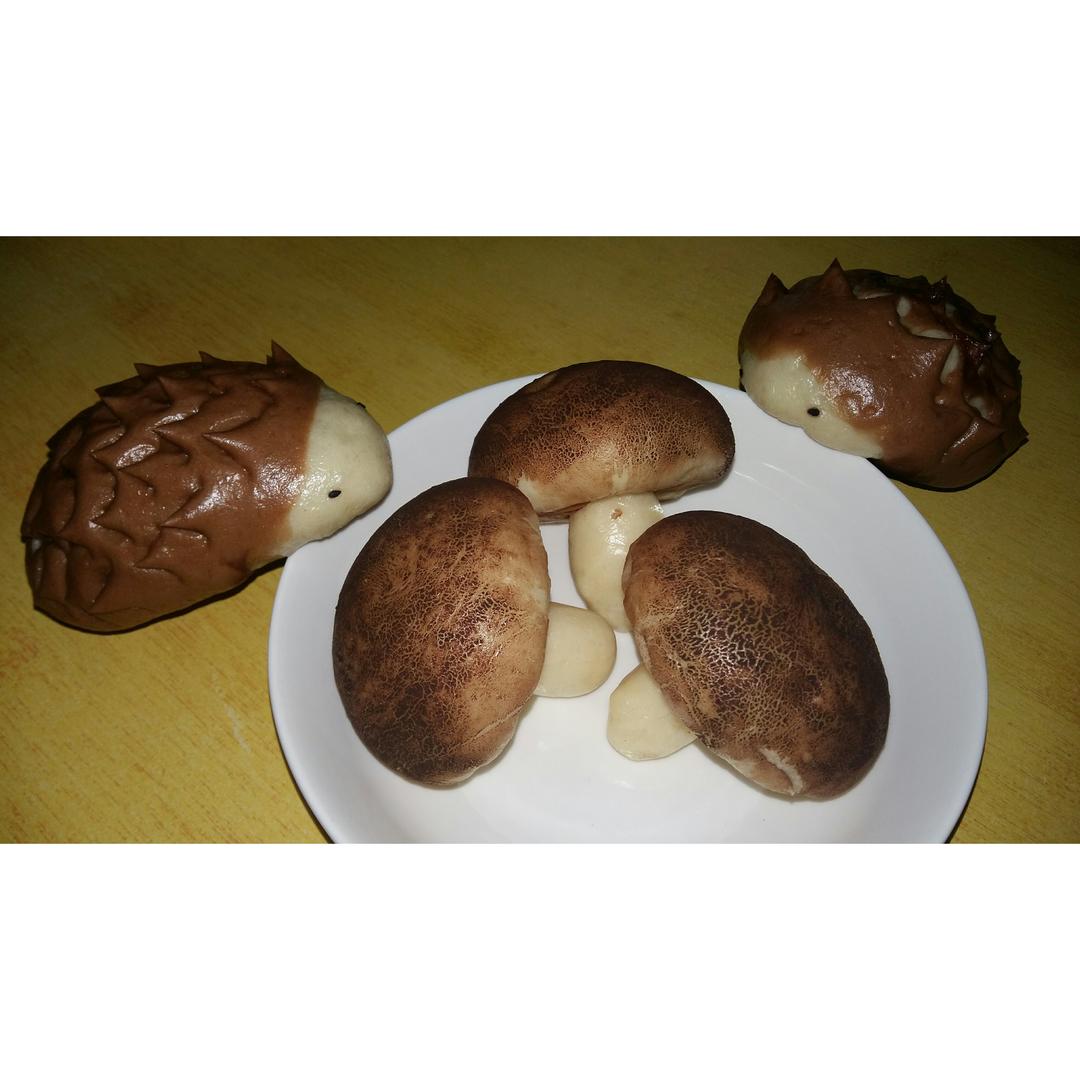 仿真香菇豆沙包