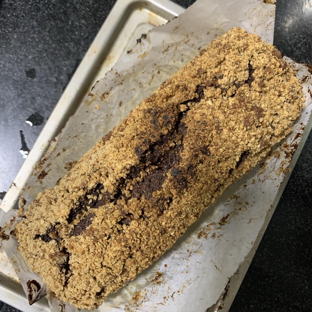 摩卡花生酥全麦快手面包丨健康·烘焙