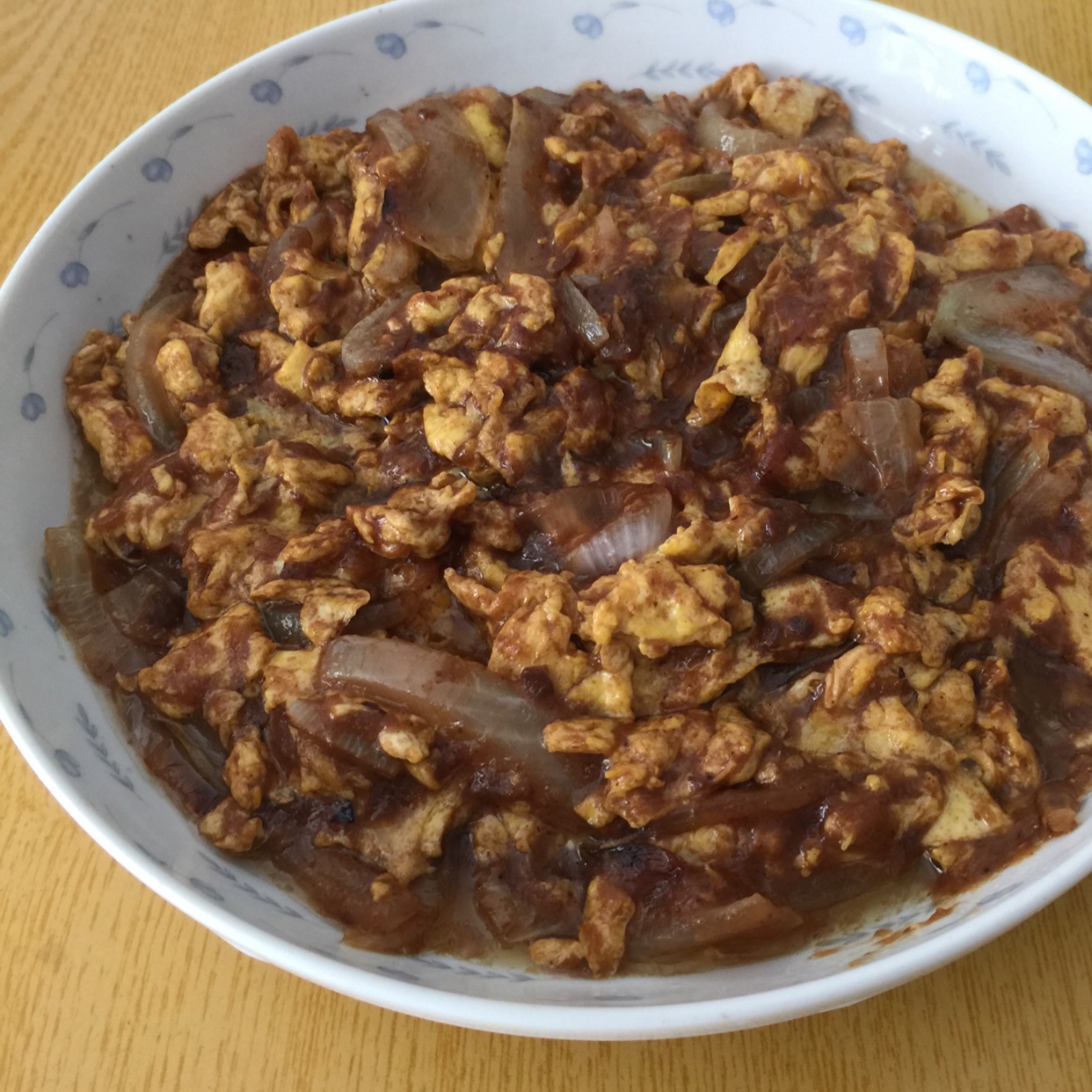 酱香洋葱炒鸡蛋