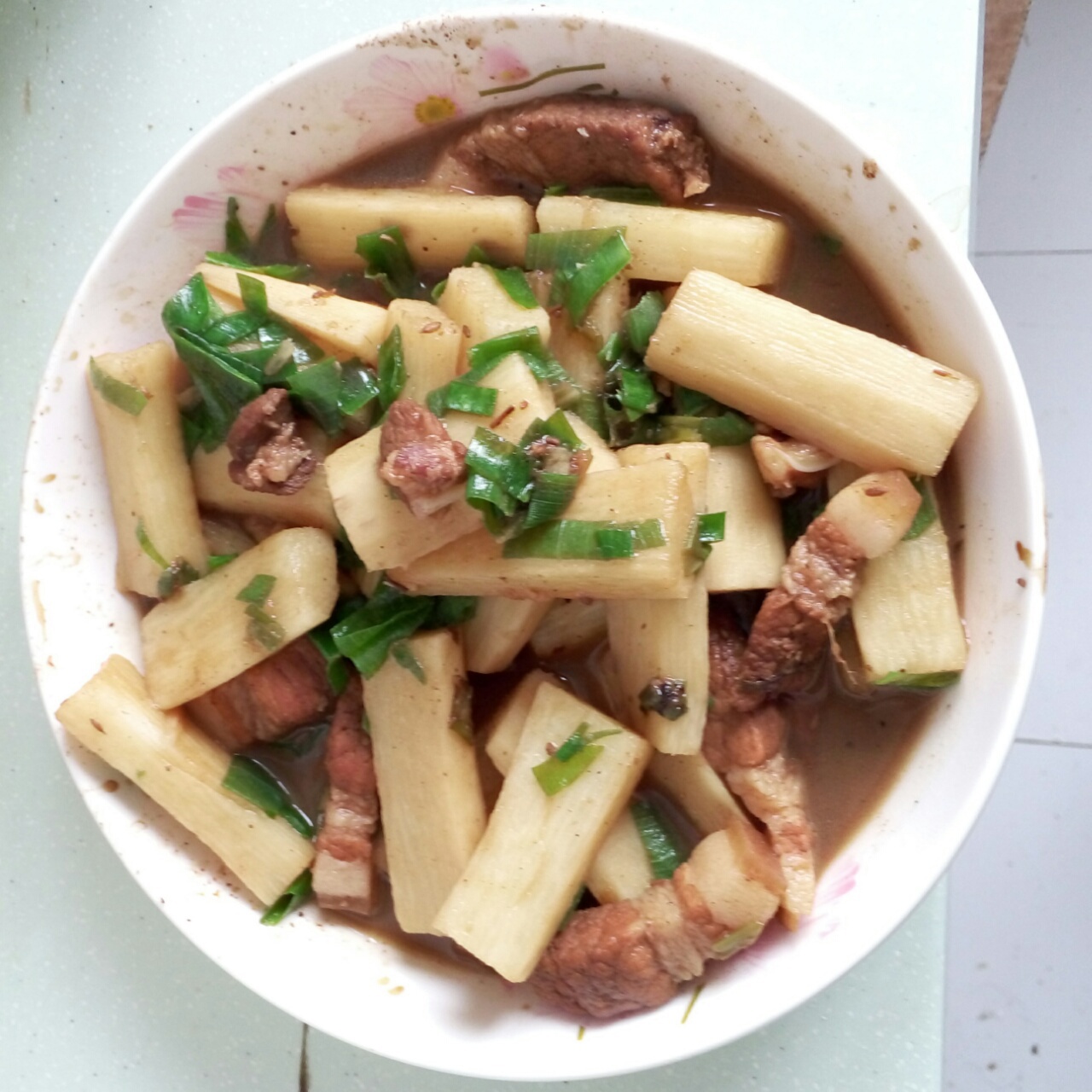 香辣五花肉山药