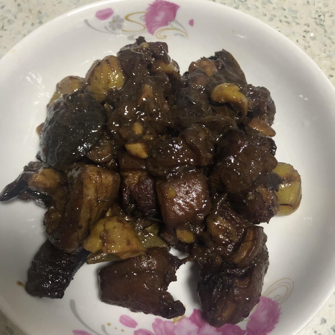 板栗红烧肉