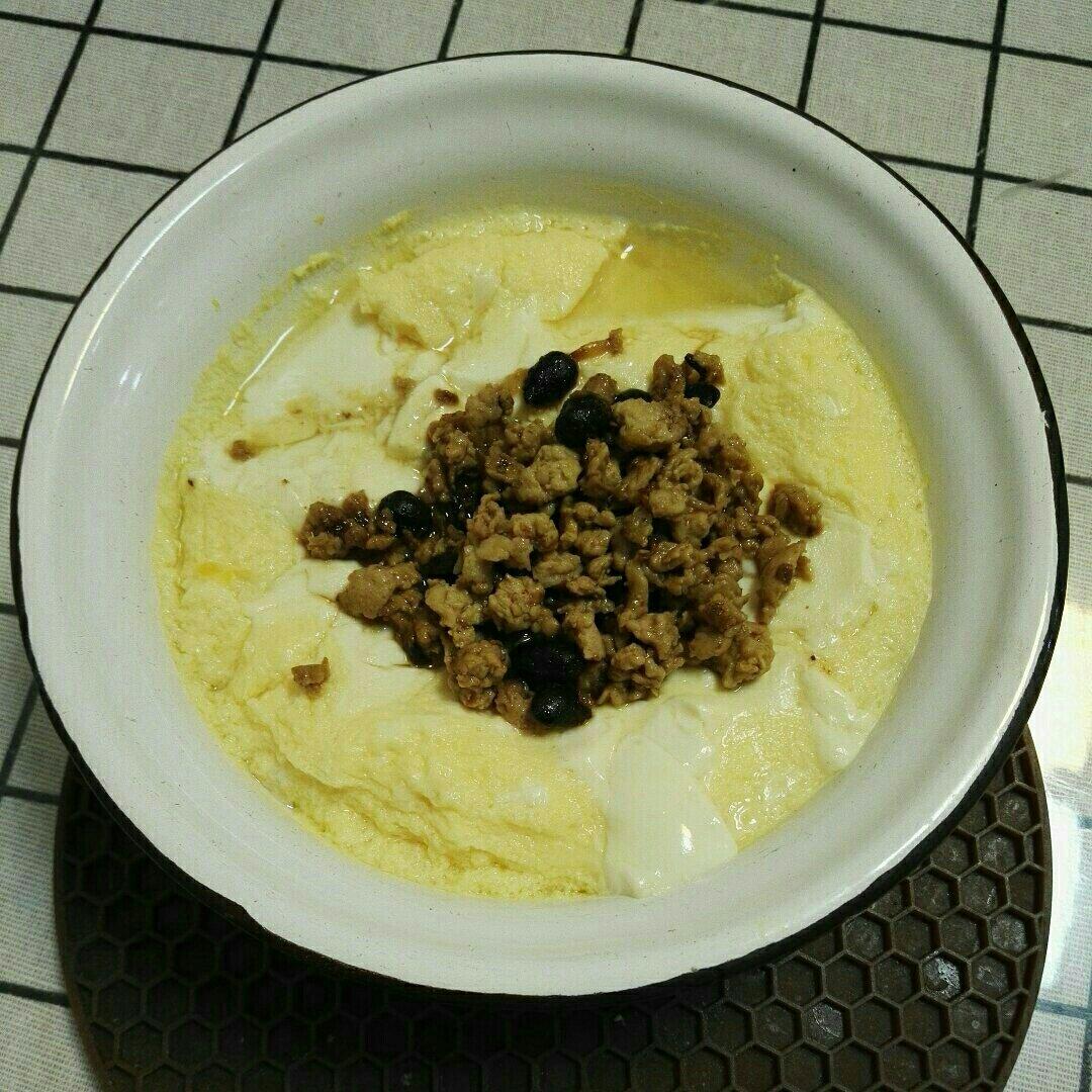 虾仁鸡蛋蒸豆腐
