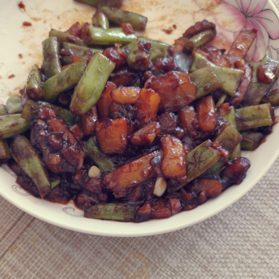 干煸豆角土豆条（蒜香）