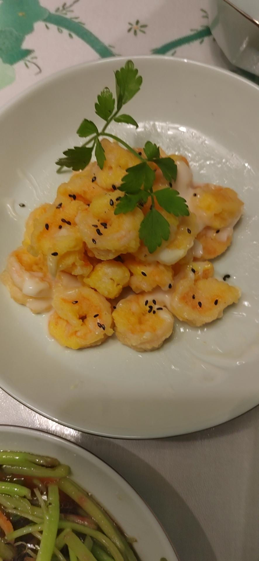 柏悦平替版芥末虾球