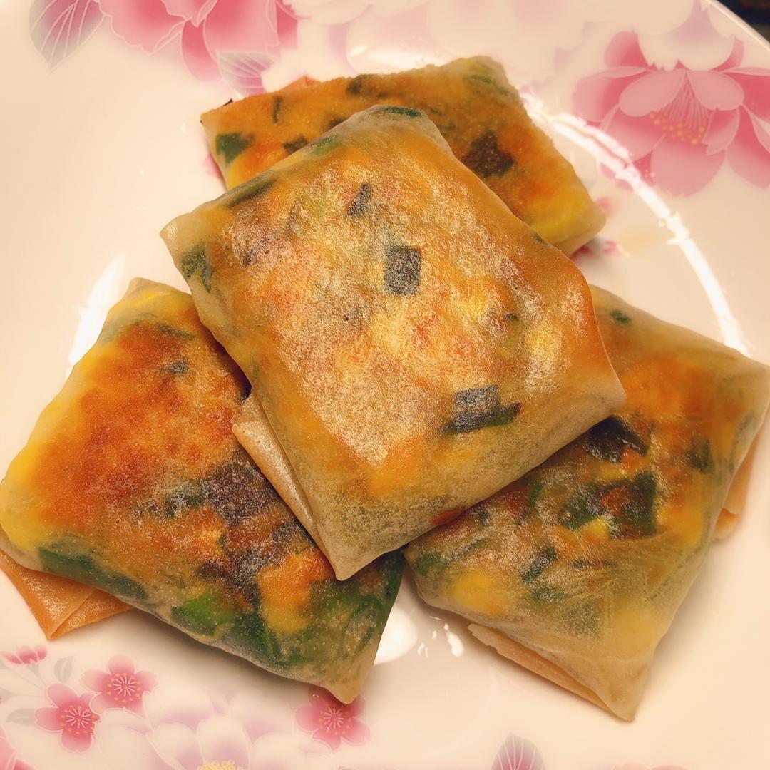 春卷皮～韭菜盒子