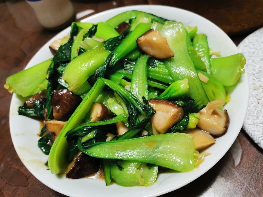 浒譊瞳做的超级萌的香菇炒青菜仔