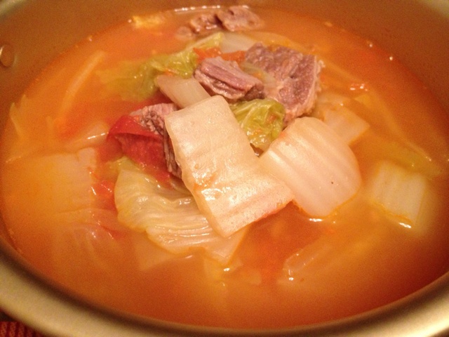 牛肉白菜炖粉条