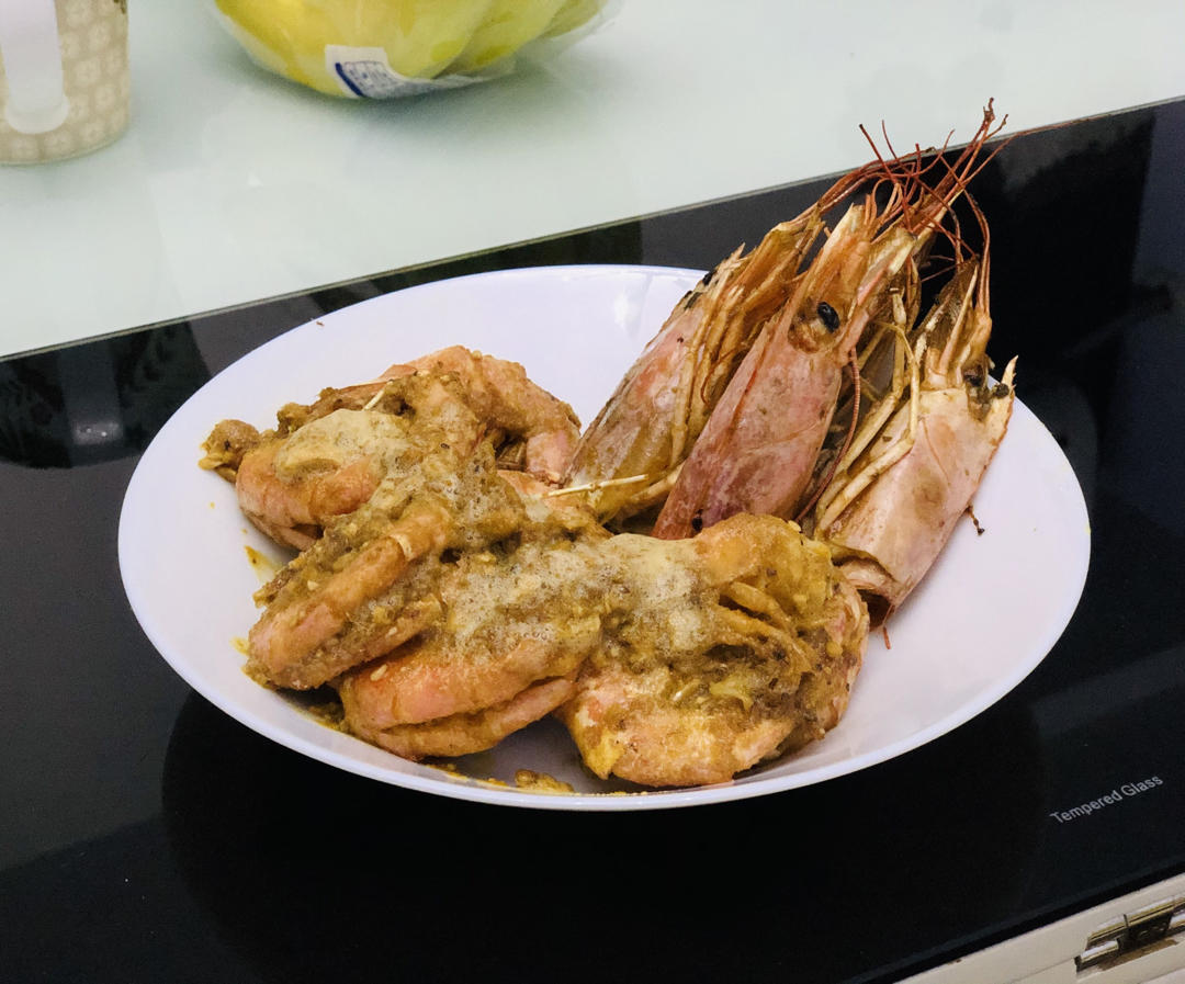 咸蛋黄焗虾
