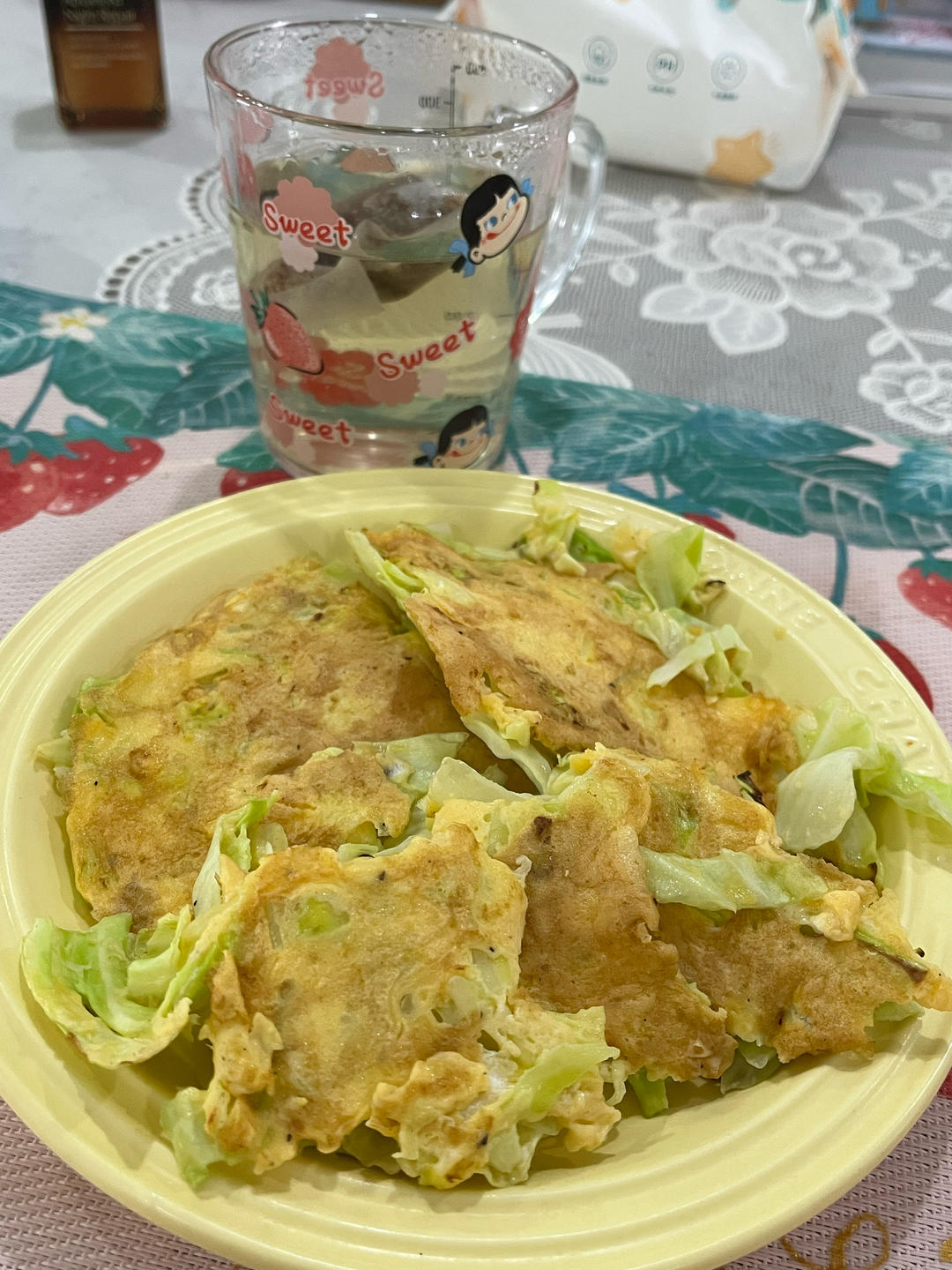 黄磊老师同款低卡营养包菜鸡蛋饼