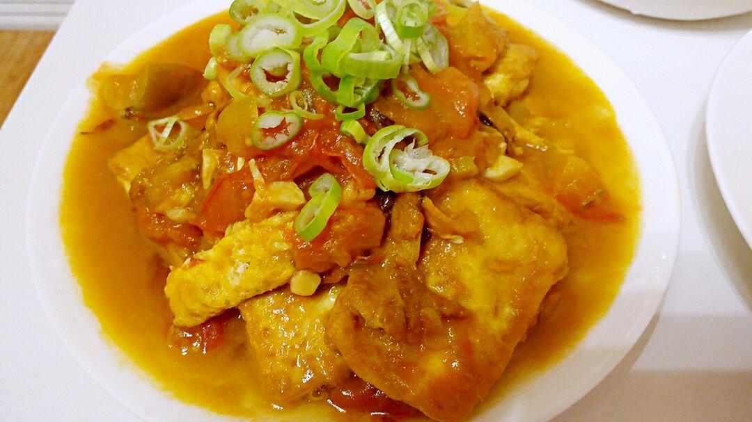 西红柿烧豆腐