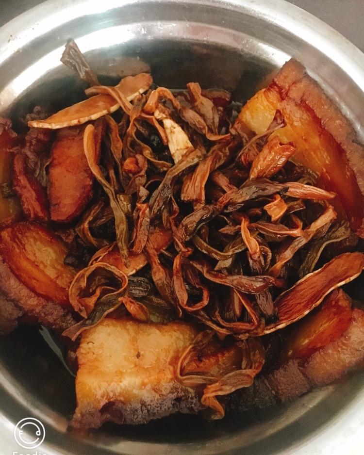 干豆角蒸扣肉（附扣肉做法）