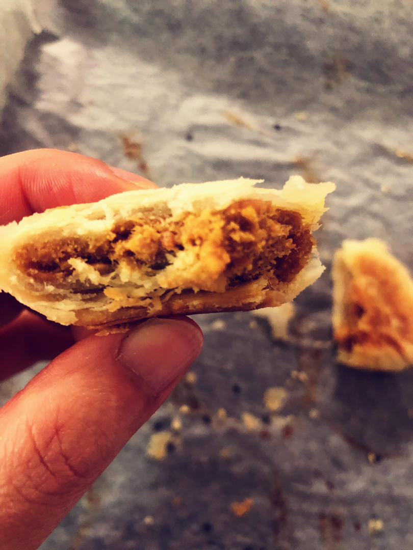 酥到掉渣的绿豆酥饼，简单易学